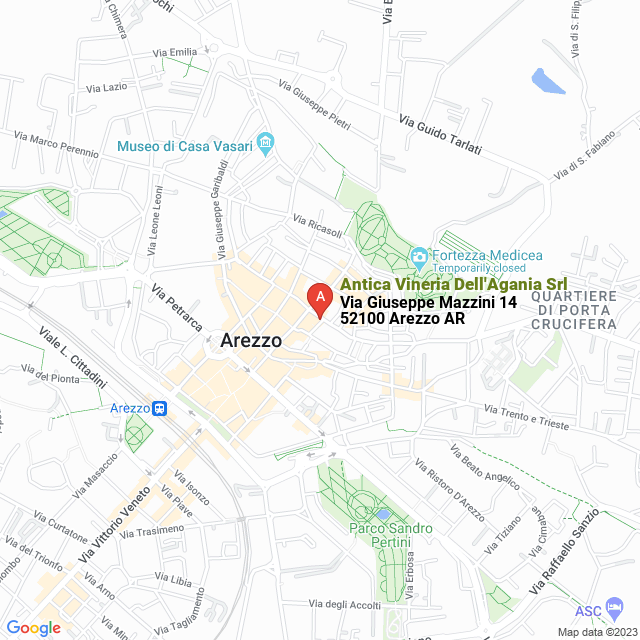 apri la mappa di Antica Vineria Dell‘Agania Srl