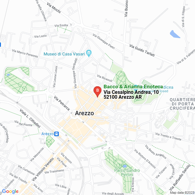 apri la mappa di Bacco & Arianna Enoteca