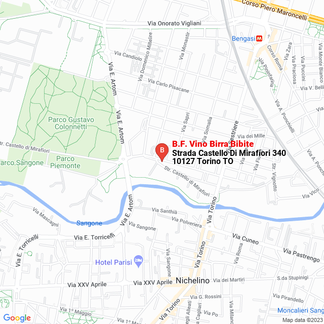apri la mappa di B.F. Vino Birra Bibite