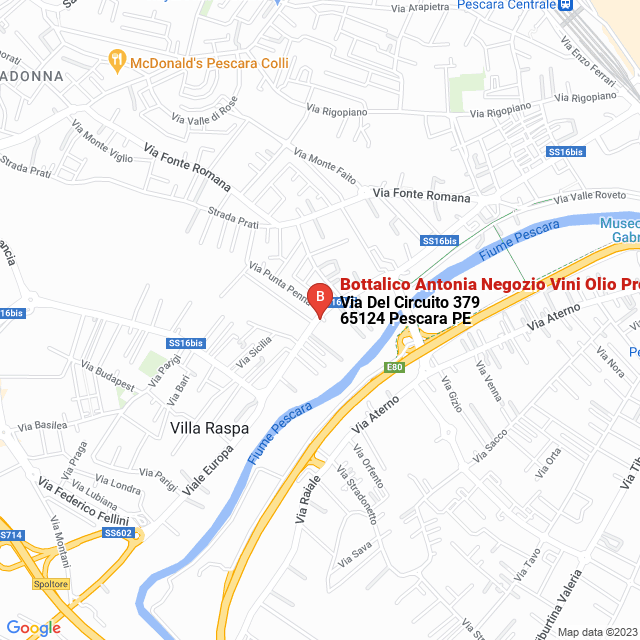 apri la mappa di Bottalico Antonia Negozio Vini-Olio-Prodotti Tipici