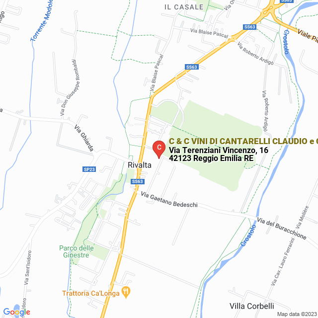 apri la mappa di C & C VINI DI CANTARELLI CLAUDIO e C SNC