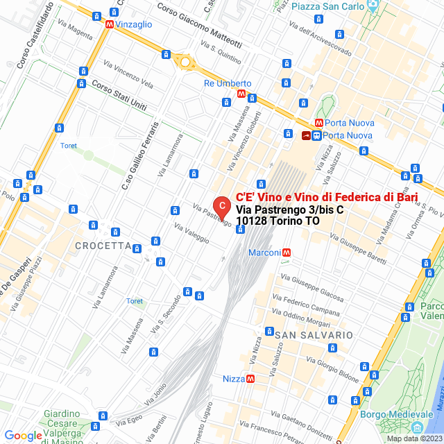 apri la mappa di C‘E‘ Vino e Vino di Federica di Bari