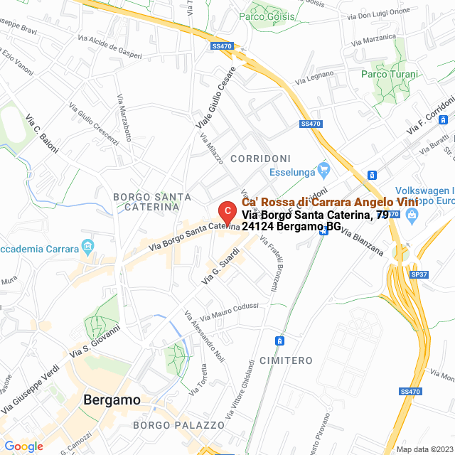 apri la mappa di Ca‘ Rossa di Carrara Angelo Vini