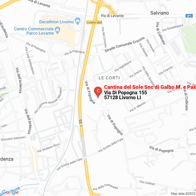 apri la mappa di Cantina del Sole Snc di Galbo M. e Pasquini L e C