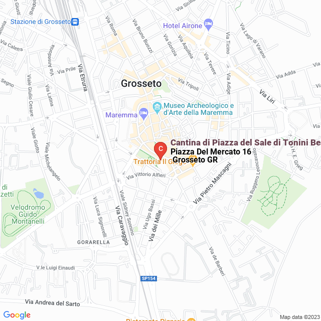 apri la mappa di Cantina di Piazza del Sale di Tonini Beatrice Enoteca Wine-Bar,