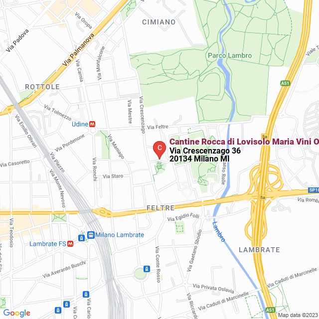 apri la mappa di Cantine Rocca di Lovisolo Maria Vini Olii Liquori.