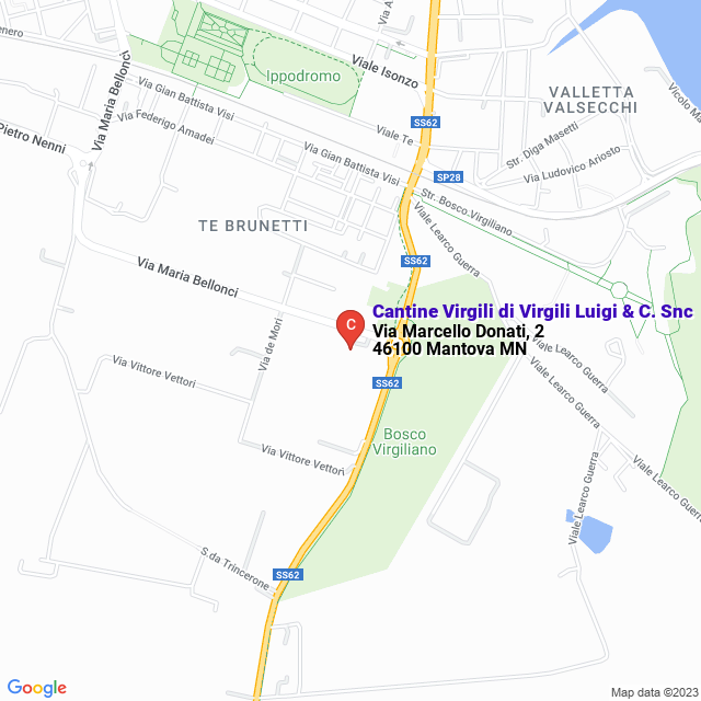 apri la mappa di Cantine Virgili di Virgili Luigi & C. Snc