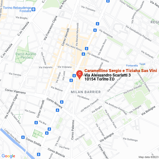 apri la mappa di Caramellino Sergio e Tiziana Sas Vini