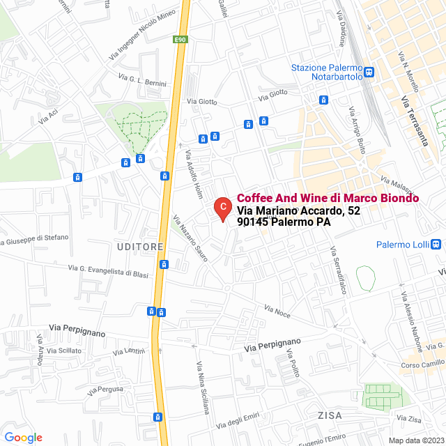 apri la mappa di Coffee And Wine di Marco Biondo