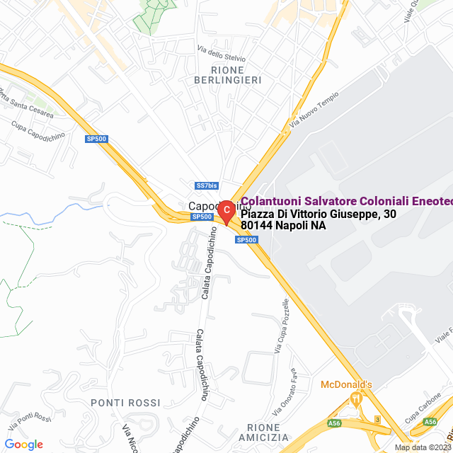 apri la mappa di Colantuoni Salvatore Coloniali Eneoteca