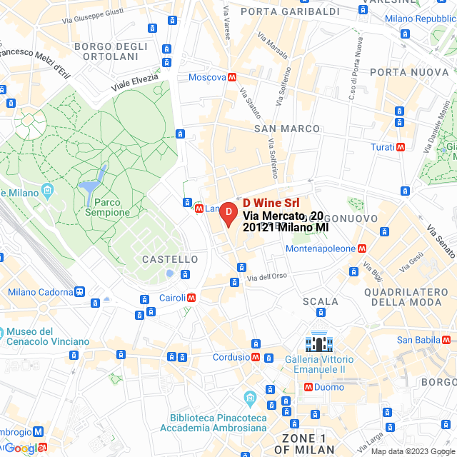 apri la mappa di D Wine Srl