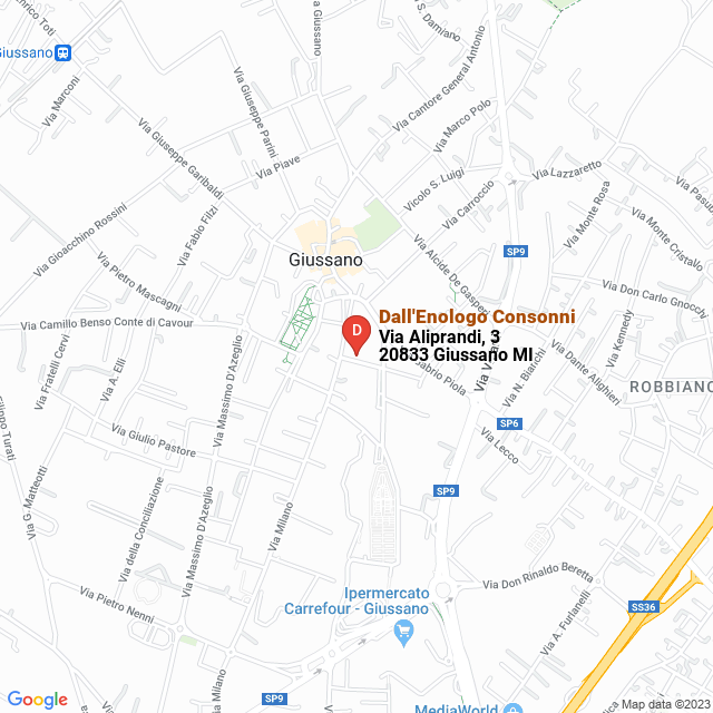 apri la mappa di Dall‘Enologo Consonni