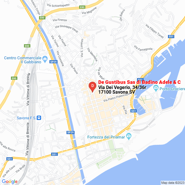 apri la mappa di De Gustibus Sas di Badino Adele & C