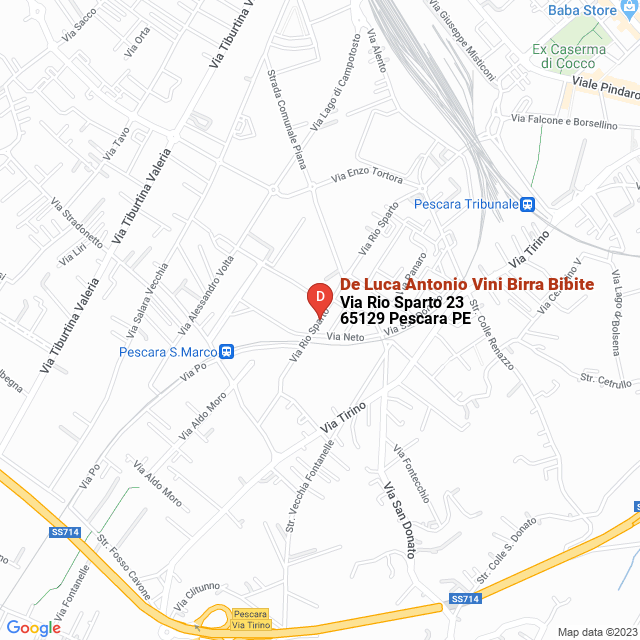 apri la mappa di De Luca Antonio Vini Birra Bibite