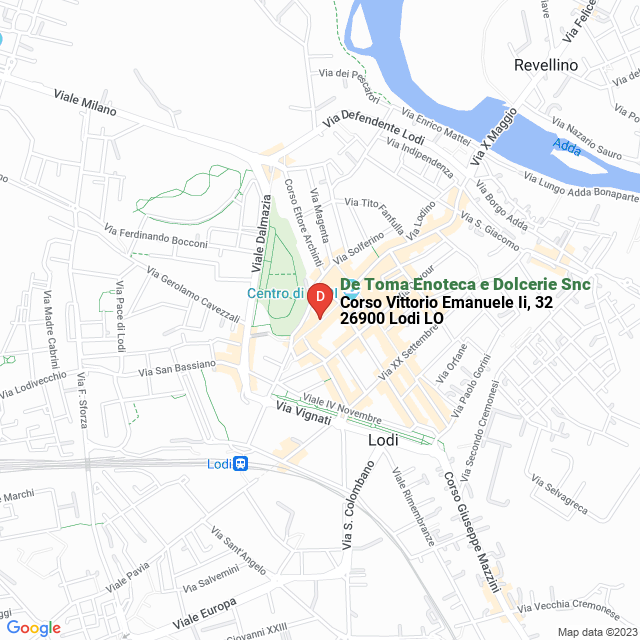 apri la mappa di De Toma Enoteca e Dolcerie Snc
