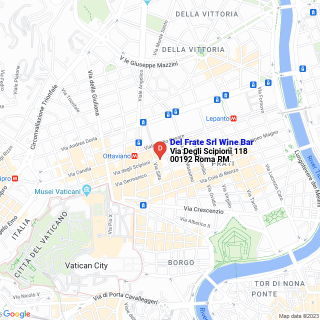 apri la mappa di Del Frate Srl Wine Bar