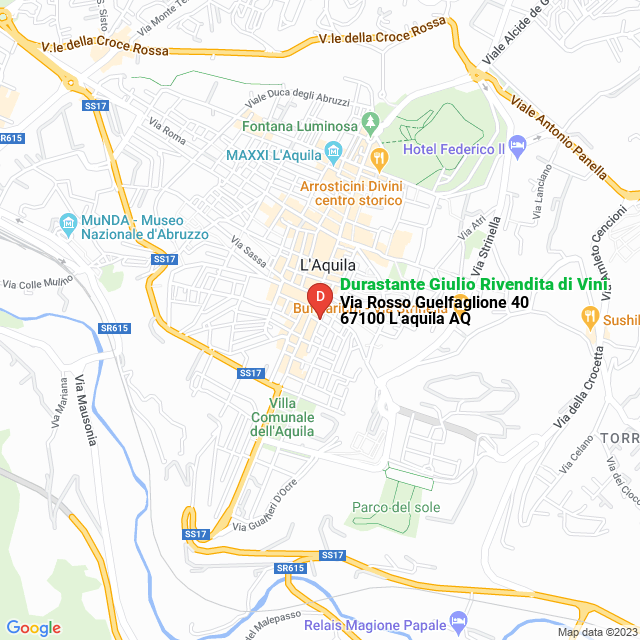 apri la mappa di Durastante Giulio Rivendita di Vini