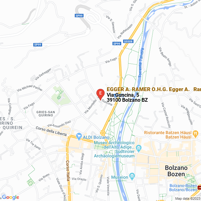 apri la mappa di EGGER A. RAMER O.H.G. Egger A. - Ramer (Snc - O.H.G.) a