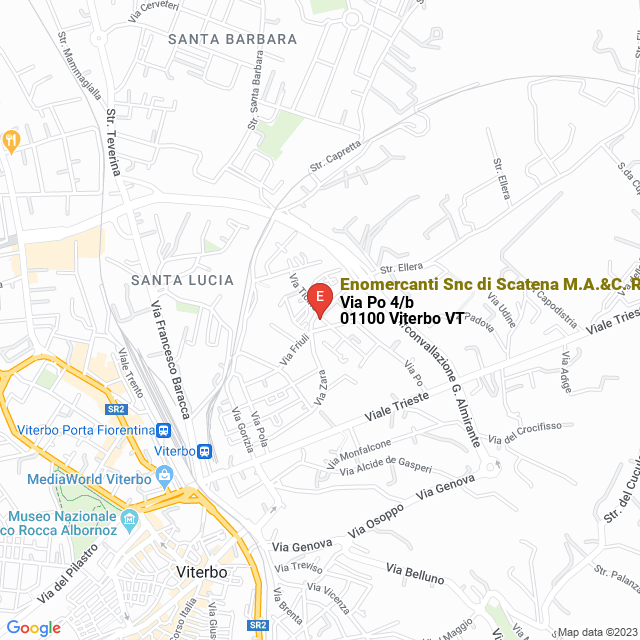 apri la mappa di Enomercanti Snc di Scatena M.A.&C. Rappresentanze Vini e Alimentari