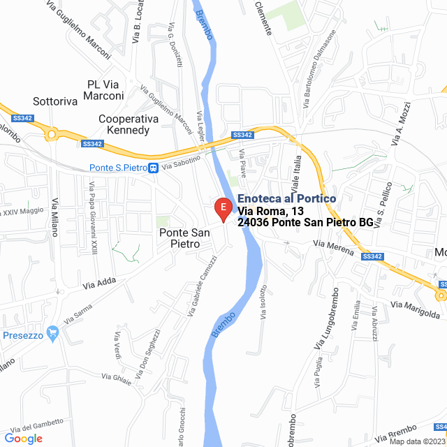 apri la mappa di Enoteca al Portico