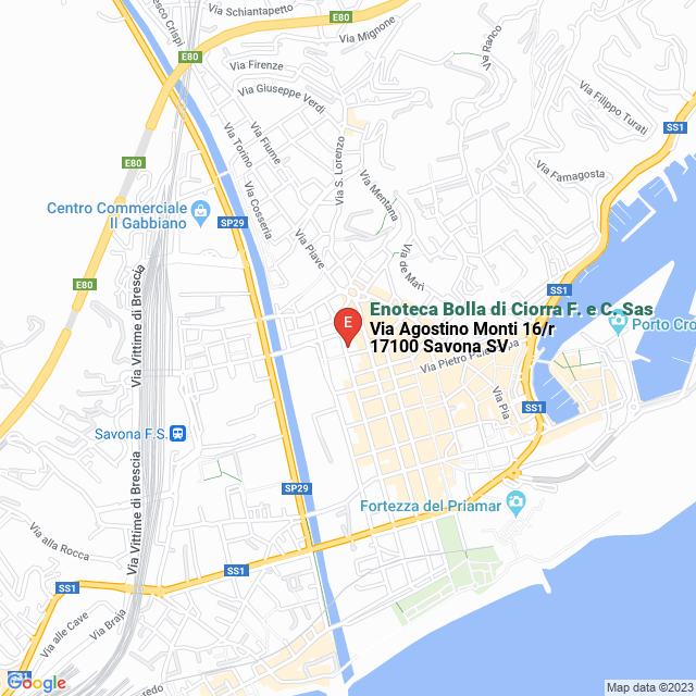 apri la mappa di Enoteca Bolla di Ciorra F. e C. Sas