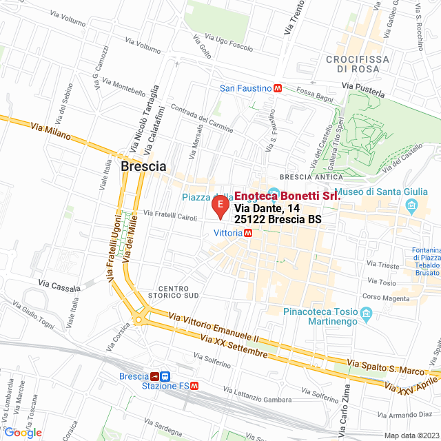 apri la mappa di Enoteca Bonetti Srl.
