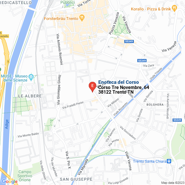 apri la mappa di Enoteca del Corso