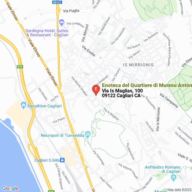 apri la mappa di Enoteca del Quartiere di Muresu Antonio e C Snc