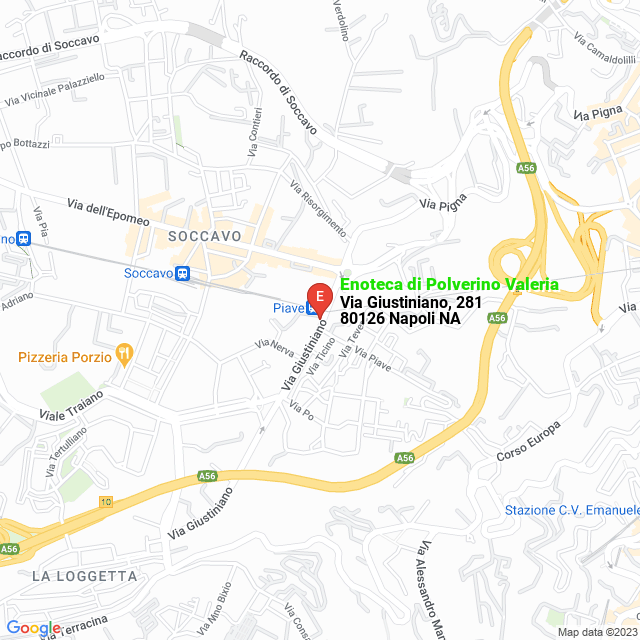 apri la mappa di Enoteca di Polverino Valeria