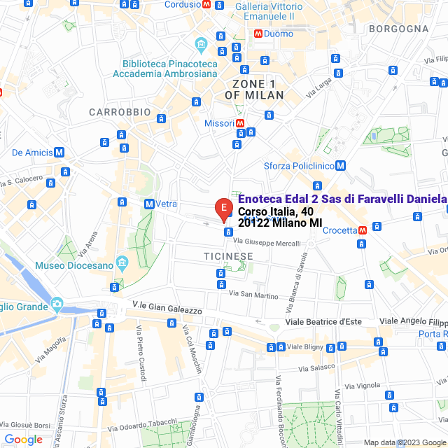 apri la mappa di Enoteca Edal 2 Sas di Faravelli Daniela