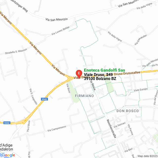 apri la mappa di Enoteca Gandolfi Sas