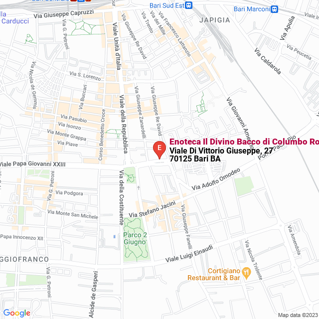 apri la mappa di Enoteca Il Divino Bacco di Columbo Roberto