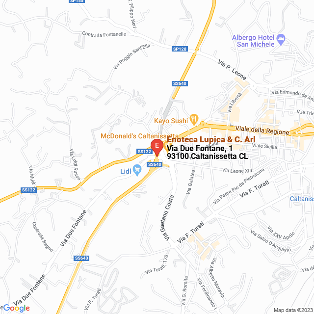 apri la mappa di Enoteca Lupica & C. Arl