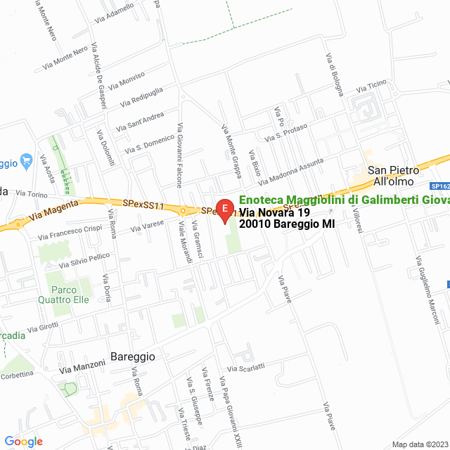 apri la mappa di Enoteca Maggiolini di Galimberti Giovanni & Gabriele Snc