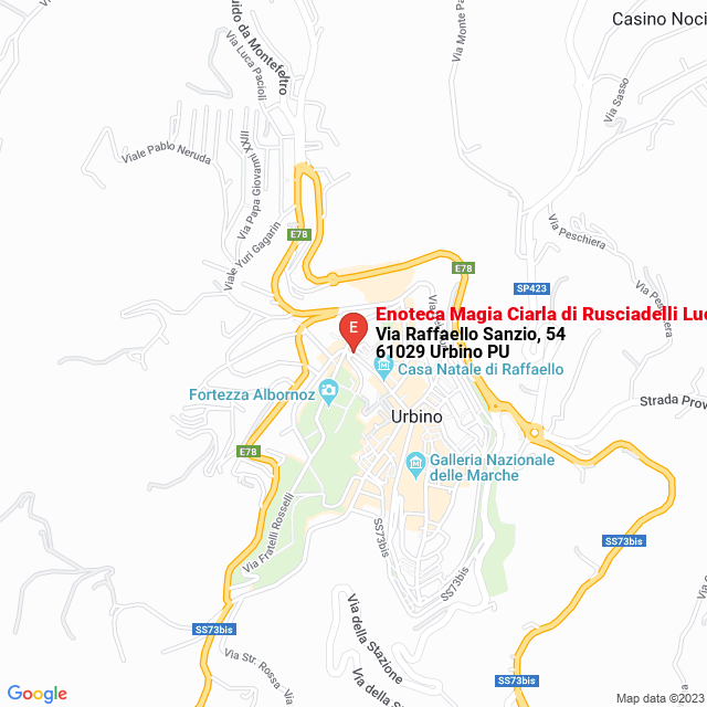 apri la mappa di Enoteca Magia Ciarla di Rusciadelli Luca