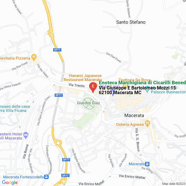 apri la mappa di Enoteca Marchigiana di Cicarilli Benedetto