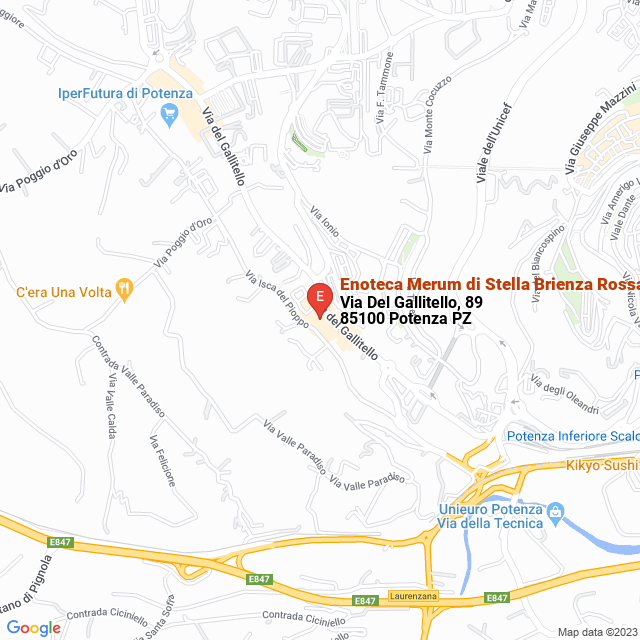 apri la mappa di Enoteca Merum di Stella Brienza Rossana