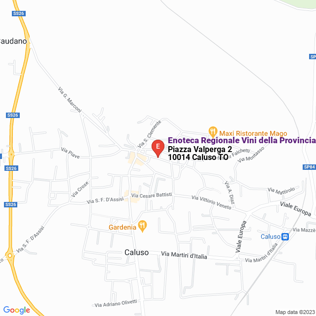 apri la mappa di Enoteca Regionale Vini della Provincia di Torino