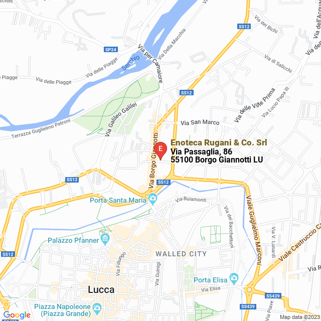apri la mappa di Enoteca Rugani & Co. Srl