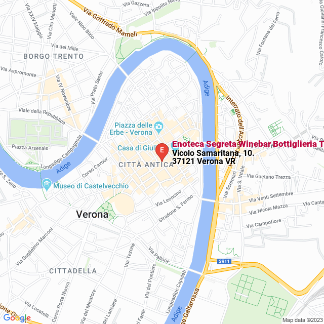 apri la mappa di Enoteca Segreta Winebar Bottiglieria Tipicheria
