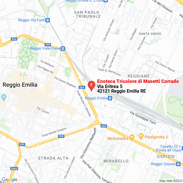 apri la mappa di Enoteca Tricolore di Masetti Corrado