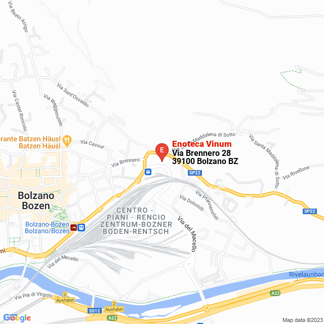 apri la mappa di Enoteca Vinum