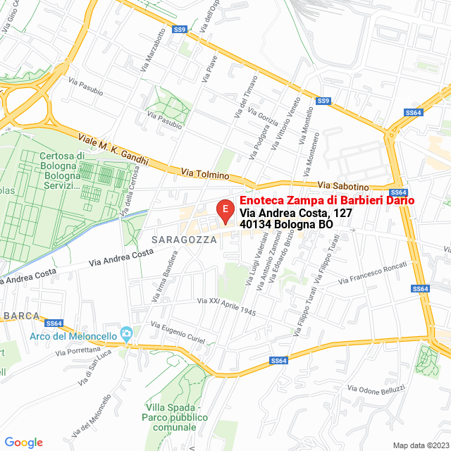 apri la mappa di Enoteca Zampa di Barbieri Dario