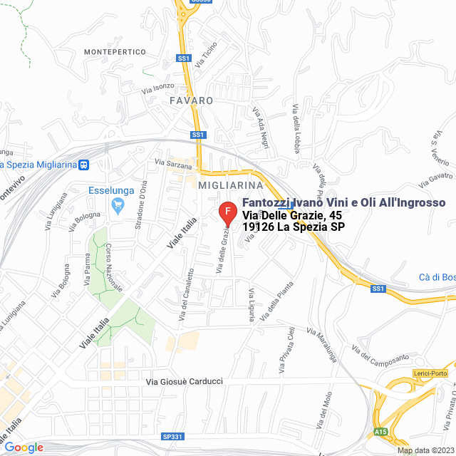 apri la mappa di Fantozzi Ivano Vini e Oli All‘Ingrosso