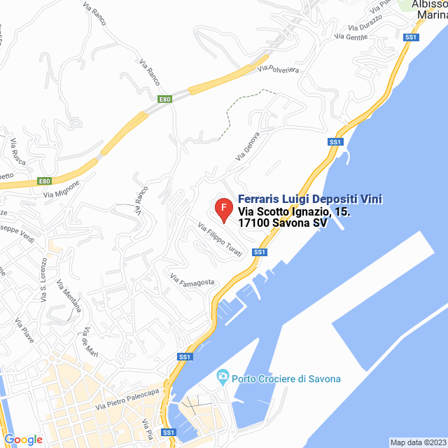 apri la mappa di Ferraris Luigi Depositi Vini