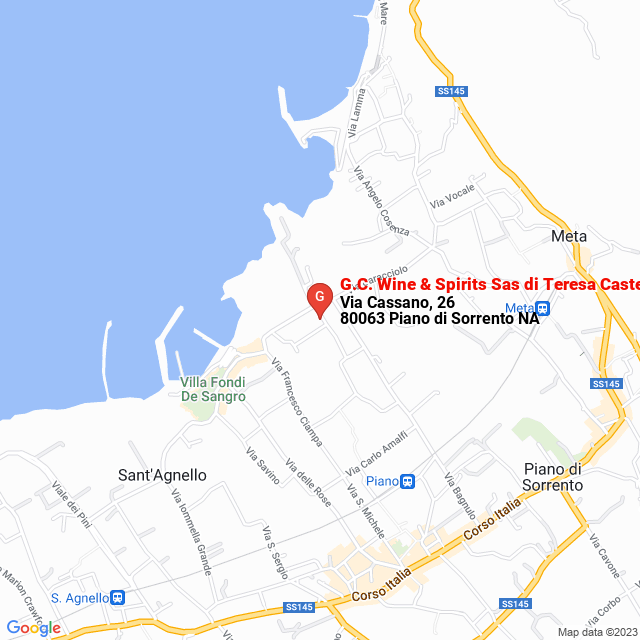 apri la mappa di G.C. Wine & Spirits Sas di Teresa Castellano & C.