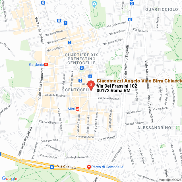 apri la mappa di Giacomozzi Angelo Vino Birra Ghiaccio