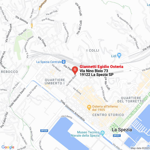 apri la mappa di Giannetti Egidio Osteria