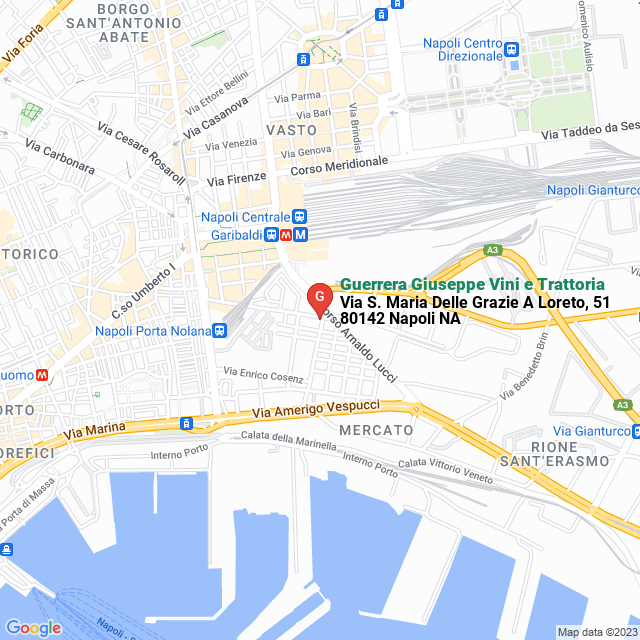 apri la mappa di Guerrera Giuseppe Vini e Trattoria