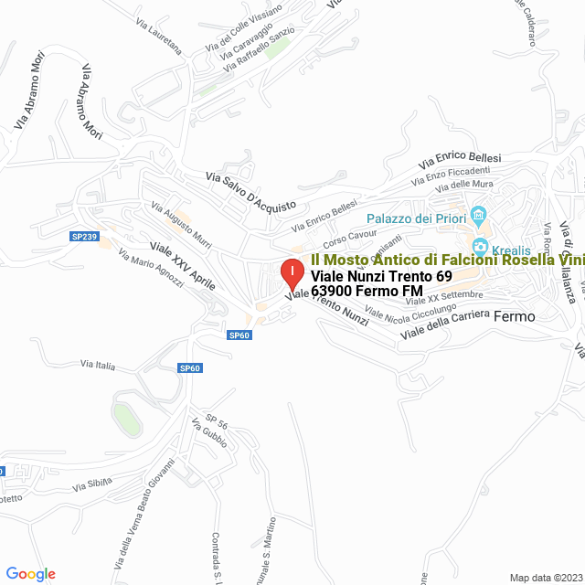 apri la mappa di Il Mosto Antico di Falcioni Rosella Vini Prodotti Tipici